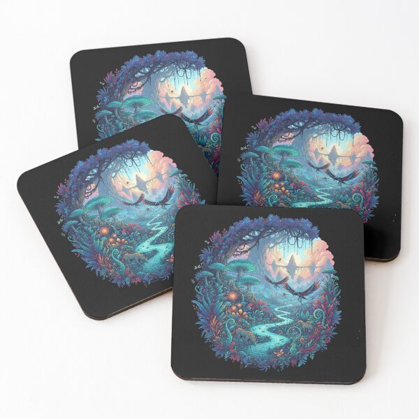 Item preview, Avatar-Inspired Pandora Forest Art – Bioluminescent Fantasy Jungle Nature designed and sold by alllyxispace.