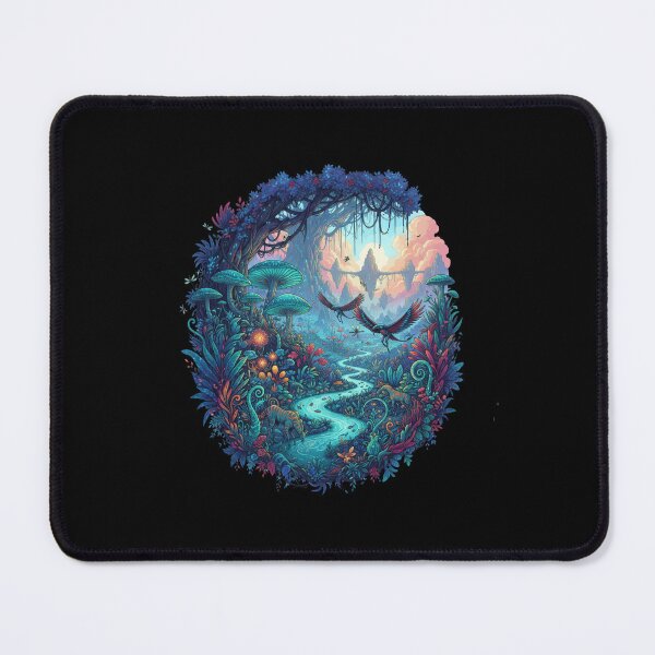Item preview, Avatar-Inspired Pandora Forest Art – Bioluminescent Fantasy Jungle Nature designed and sold by alllyxispace.