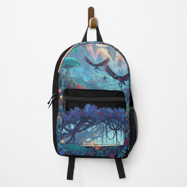 Item preview, Avatar-Inspired Pandora Forest Art – Bioluminescent Fantasy Jungle Nature designed and sold by alllyxispace.