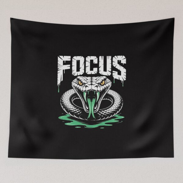 Item preview, FOCUS Shirt – Snake Motivation Graphic, Discipline Mindset Streetwear Tee designed and sold by masteryStore.