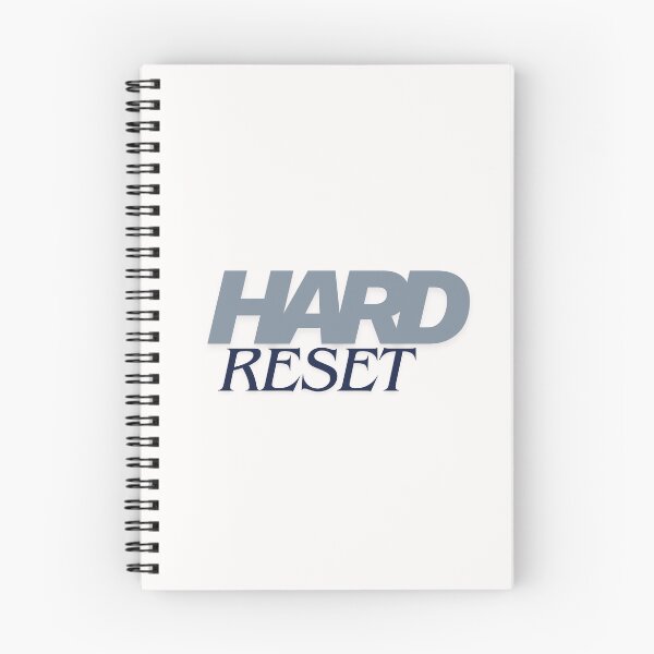 Item preview, HARD RESET – Minimalist Motivational Typography Design designed and sold by daila70.