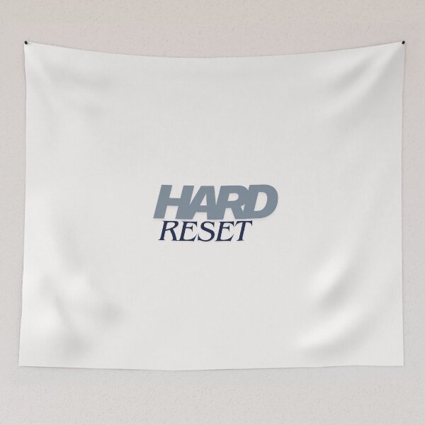 Item preview, HARD RESET – Minimalist Motivational Typography Design designed and sold by daila70.
