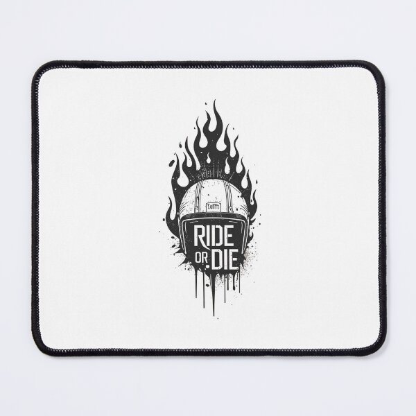 Item preview, Ride or Die – Flaming Helmet designed and sold by TwoWheels-shop.