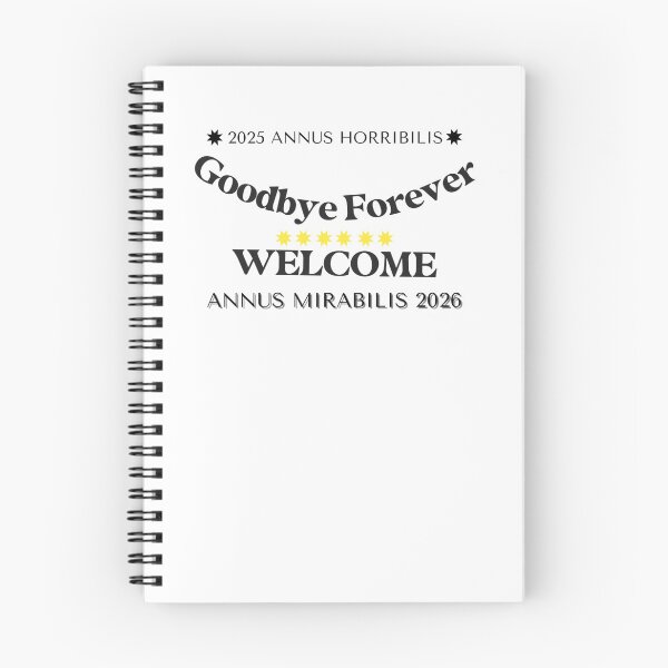 Item preview, ✧✴️2025 ANNUS HORRIBILIS - ANNUS MIRABILIS 2026 ✴️✧ - Goodbye Forever / WELCOME designed and sold by WheelieGdArt.
