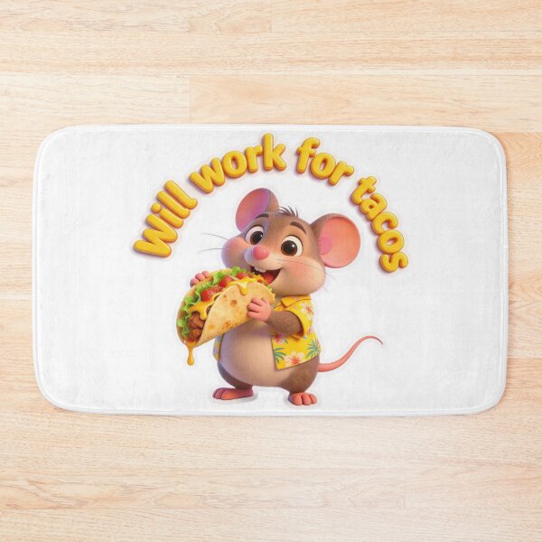Item preview, Will Work for Tacos Cute Mouse Zippy, Graphic Tee designed and sold by Zippy Creation.