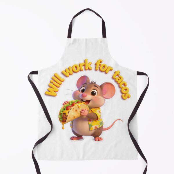 Item preview, Will Work for Tacos Cute Mouse Zippy, Graphic Tee designed and sold by Zippy Creation.