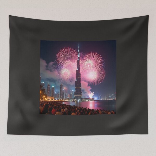 Item preview, "Ignite the Night: Dubai's Majestic Firework Extravaganza for 2026!" designed and sold by Creative-RE.
