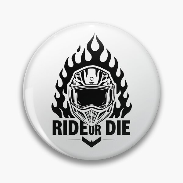 Item preview, Ride or Die – Flaming Helmet designed and sold by TwoWheels-shop.