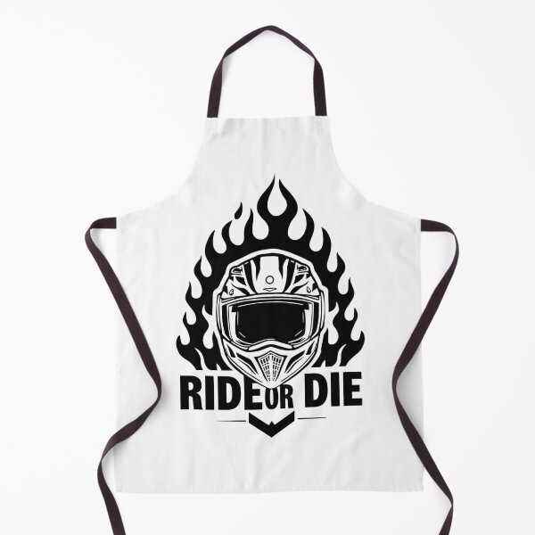 Item preview, Ride or Die – Flaming Helmet designed and sold by TwoWheels-shop.