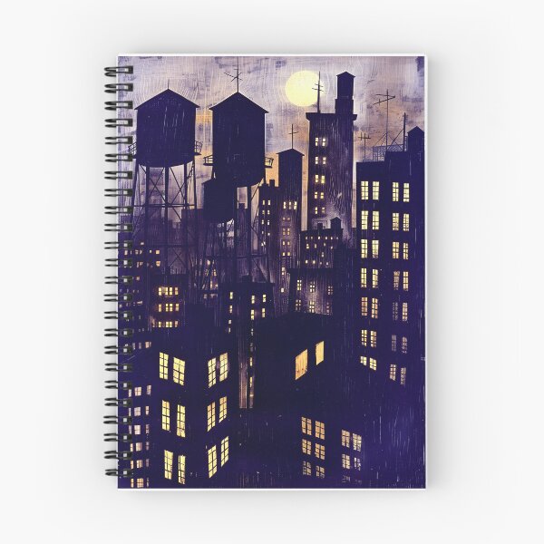 Item preview, NYC Skyline Water Towers at Night designed and sold by [EverNever] Creative Gear Alternatives.