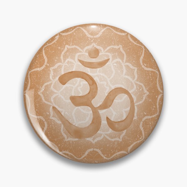 Item preview, OM Mandala Dark Watercolor Bija - Rust designed and sold by Irene Estelle.