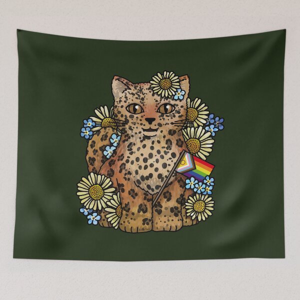 Item preview, Queer Trans Leopard and Flowers designed and sold by Art by Veya.