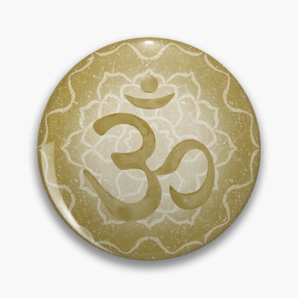 Item preview, OM Mandala Dark Watercolor Bija - Ochre designed and sold by Irene Estelle.