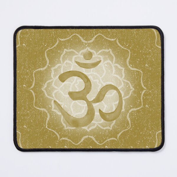 Item preview, OM Mandala Dark Watercolor Bija - Ochre designed and sold by Irene Estelle.