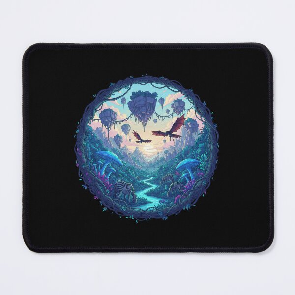 Item preview, Avatar-Inspired Pandora Forest Art – Bioluminescent Fantasy Jungle Nature designed and sold by alllyxispace.