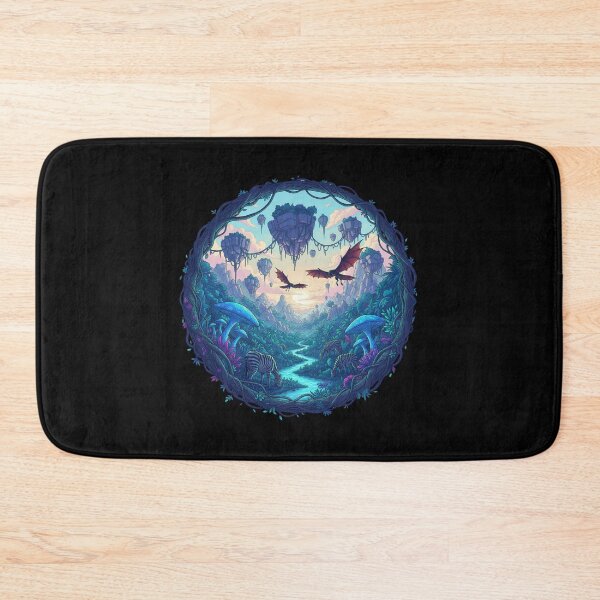 Item preview, Avatar-Inspired Pandora Forest Art – Bioluminescent Fantasy Jungle Nature designed and sold by alllyxispace.