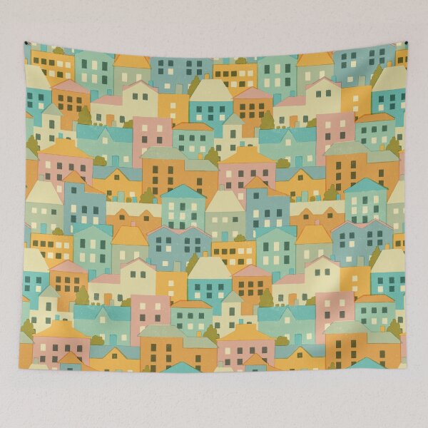 Item preview, Colourful Village 4 designed and sold by knitetgantt.