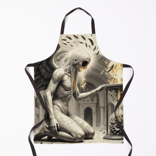 Item preview, Winged Contractor Kneeling Before Time’s Hourglass designed and sold by Insomnia Art Designs.