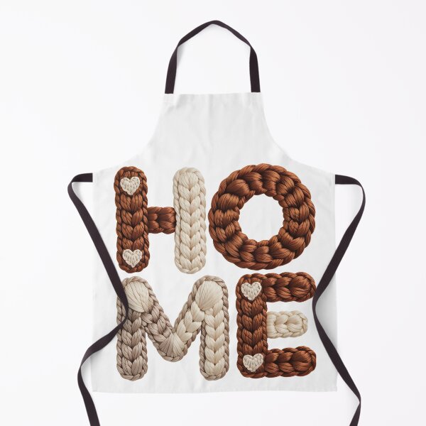Item preview, Home – Chunky Knitted Braided Lettering with Hearts Cozy Decor Design designed and sold by Happy'CLICK'.