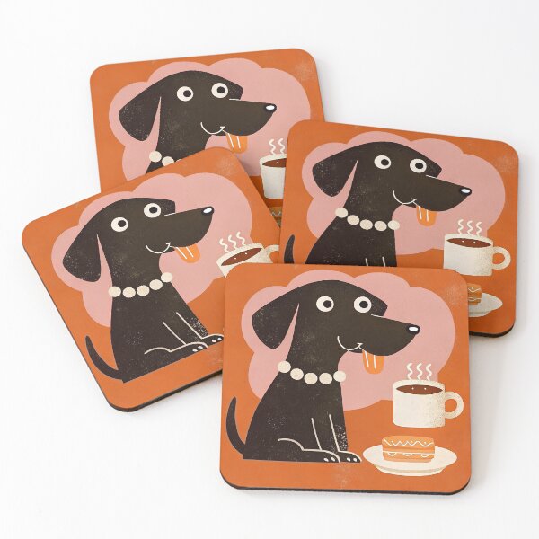 Item preview, Dog coffee fan artwork designed and sold by AhArtMe.