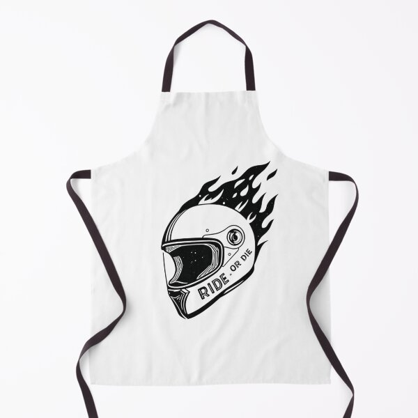 Item preview, Ride or Die – Flaming Helmet designed and sold by TwoWheels-shop.