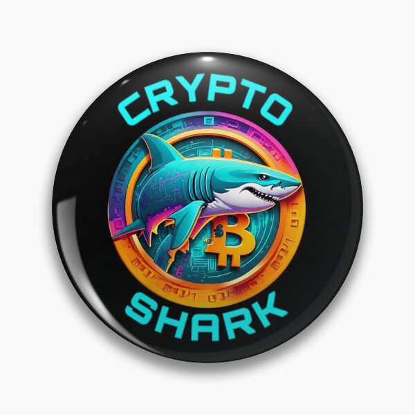 Item preview, Neon Crypto Shark: Digital Ocean Hunter - Bitcoin Trader Art designed and sold by BitCrop.