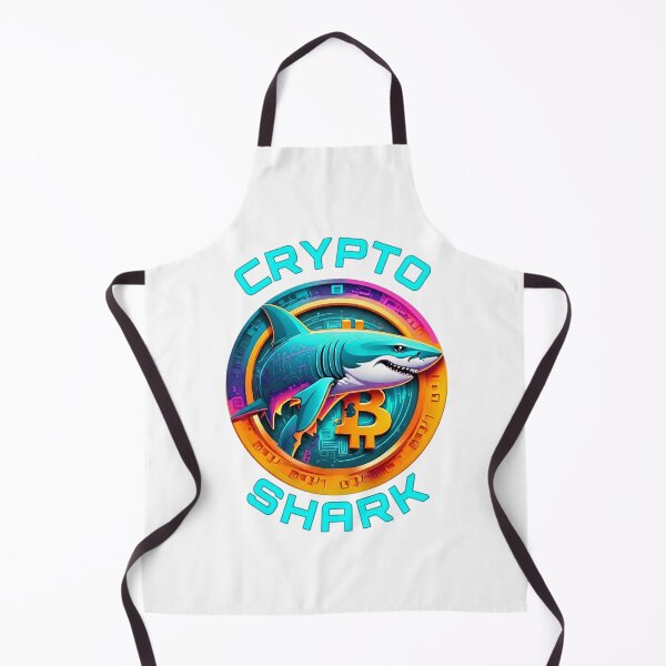 Item preview, Neon Crypto Shark: Digital Ocean Hunter - Bitcoin Trader Art designed and sold by BitCrop.