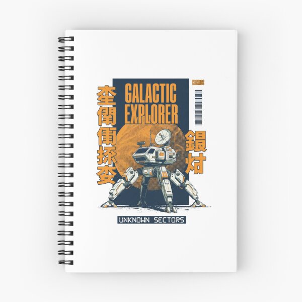 Item preview, Galactic Explorer Unknown Sectors — Retro Sci-Fi Space Robot Illustration designed and sold by Colorful-Garden.