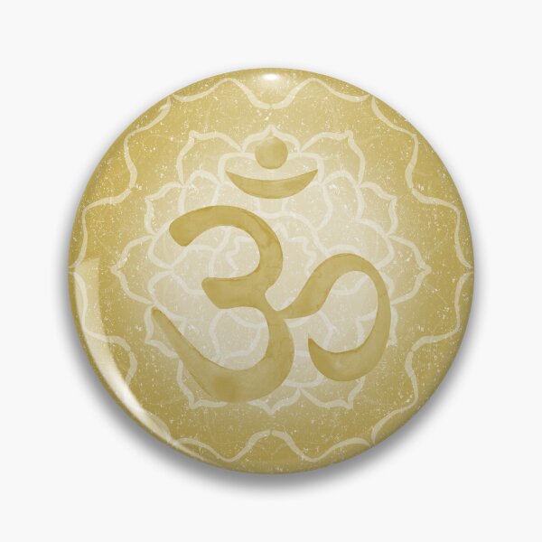 Item preview, OM Mandala Dark Watercolor Bija - Saffron designed and sold by Irene Estelle.