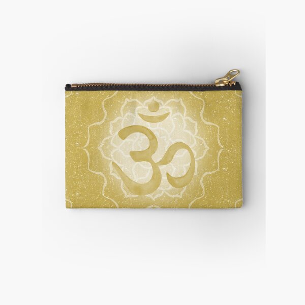Item preview, OM Mandala Dark Watercolor Bija - Saffron designed and sold by Irene Estelle.