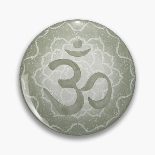 Item preview, OM Mandala Dark Watercolor Bija - Sage designed and sold by Irene Estelle.