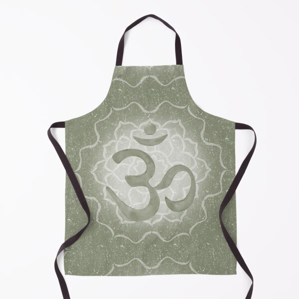 Item preview, OM Mandala Dark Watercolor Bija - Sage designed and sold by Irene Estelle.