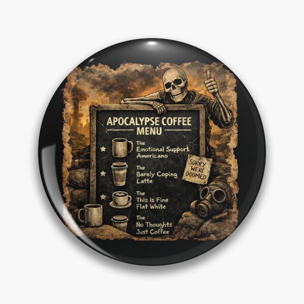 Item preview, Apocalypse Coffee Menu Dark Humor designed and sold by TytherleyTees.