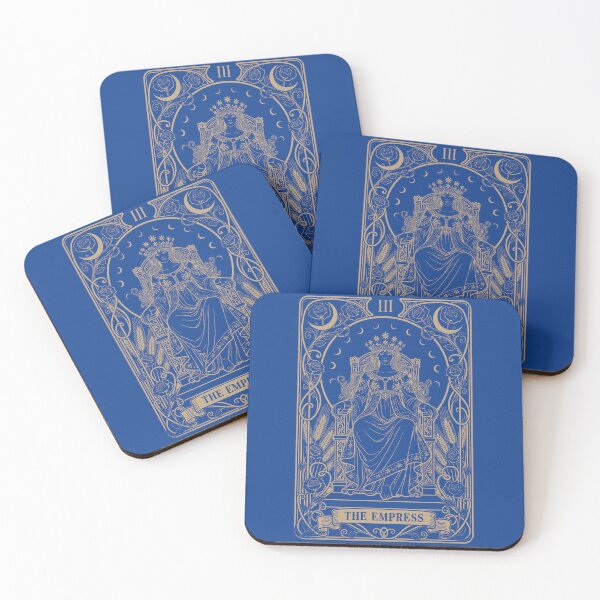 Item preview, The empress tarot style gold line art designed and sold by Wisnak SHOP.