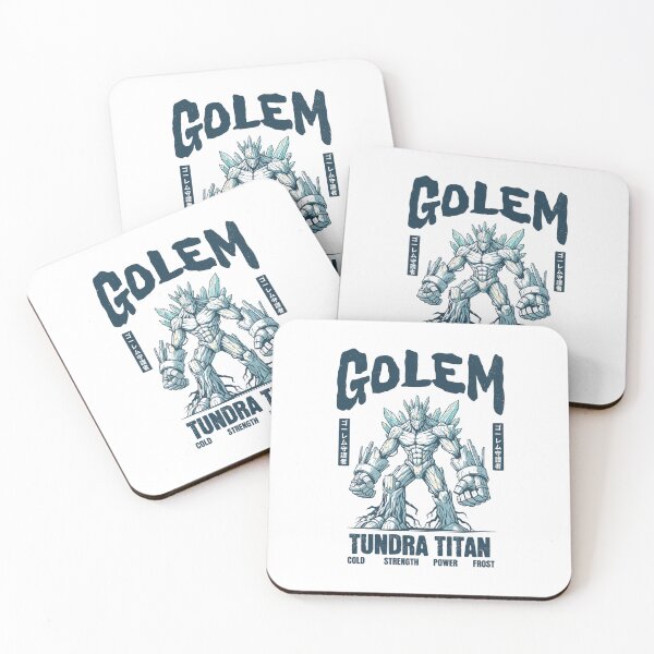 Item preview, Golem Tundra Titan — Epic Frost Elemental Creature Fantasy designed and sold by Colorful-Garden.