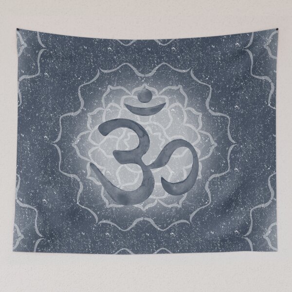 Item preview, OM Mandala Dark Watercolor Bija - Dusk designed and sold by Irene Estelle.