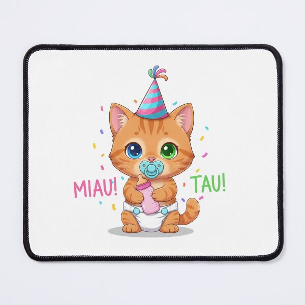 Item preview, Baby Tuff Cute Kitten - MEOW Artistic Lettering and Odd Eyes designed and sold by Mika & Tuff.