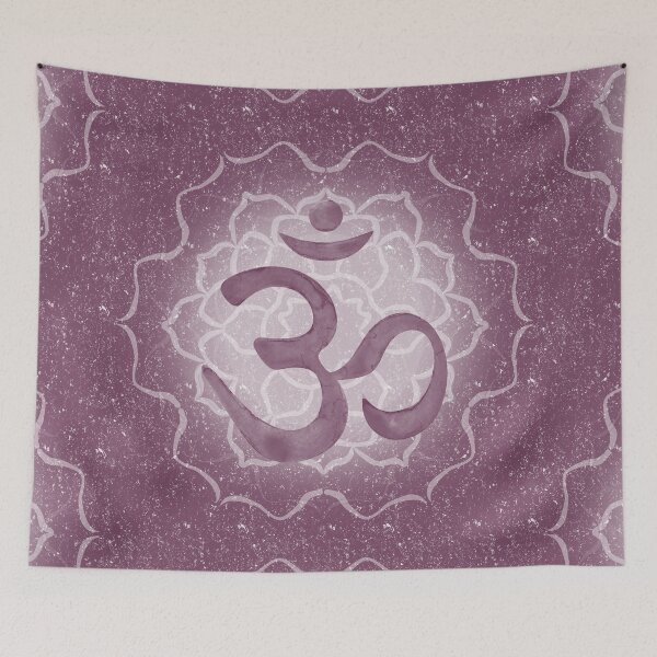 Item preview, OM Mandala Dark Watercolor Bija - Beet designed and sold by Irene Estelle.