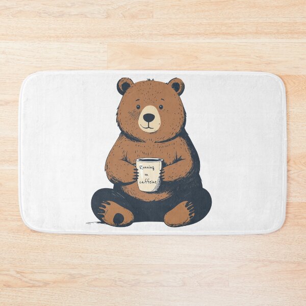 Item preview, Bear & Coffee – Cute Coffee Lover Illustration designed and sold by MarWachaN.