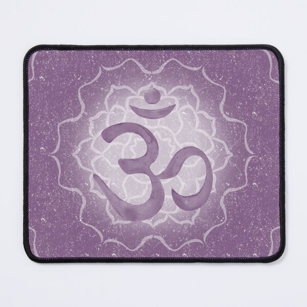 Item preview, OM Mandala Dark Watercolor Bija - Plum designed and sold by Irene Estelle.