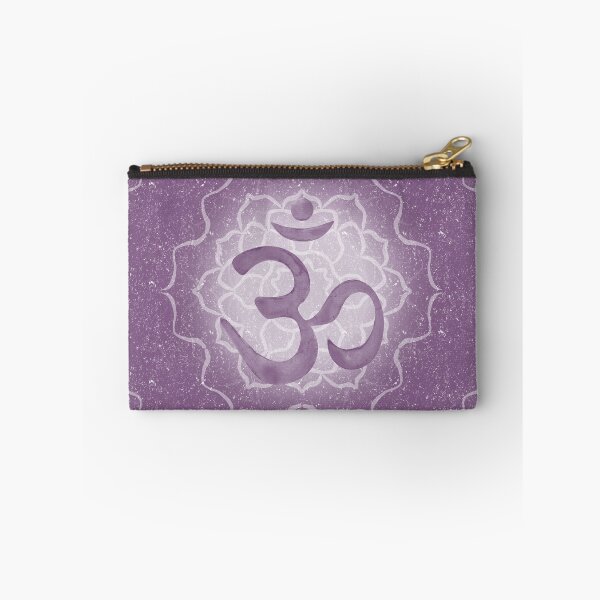 Item preview, OM Mandala Dark Watercolor Bija - Plum designed and sold by Irene Estelle.
