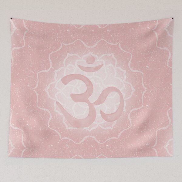 Item preview, OM Mandala Dark Watercolor Bija - Rose designed and sold by Irene Estelle.
