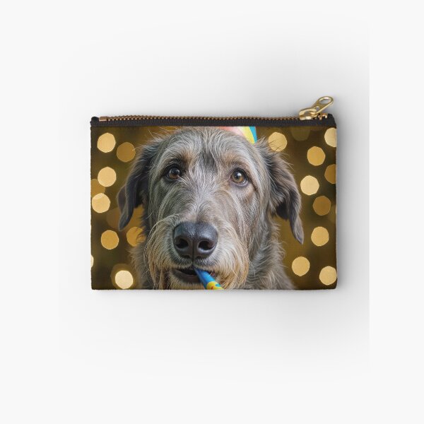 Item preview, Irish Wolfhound Birthday Party In Bokeh Background designed and sold by Maria Dryfhout.