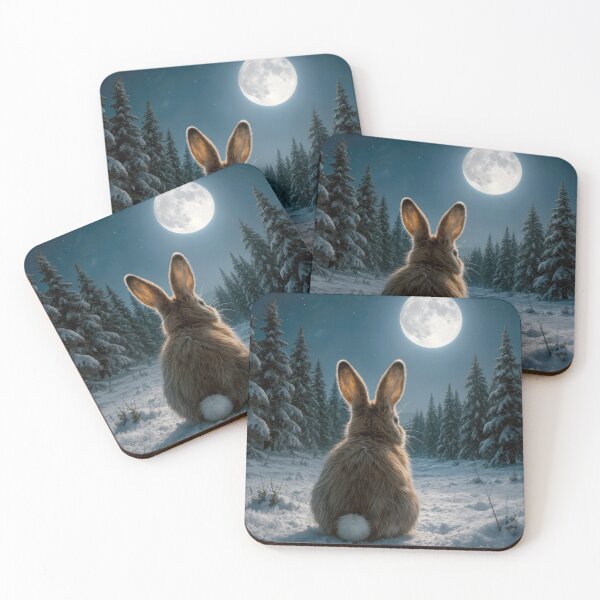 Item preview, Bunny in Winter Moonlight designed and sold by Maria Dryfhout.