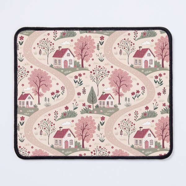 Item preview, Whimsical Cottage Garden Pattern Print designed and sold by SezzyDesigns.