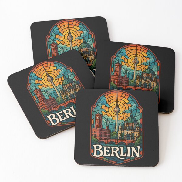 Item preview, Berlin Germany Retro Stained Glass designed and sold by TomFrontierArt.