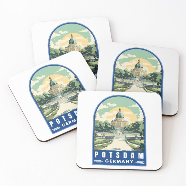 Item preview, Potsdam in Brandenburg Germany Retro Travel Art Emblem designed and sold by MaateoDesign.
