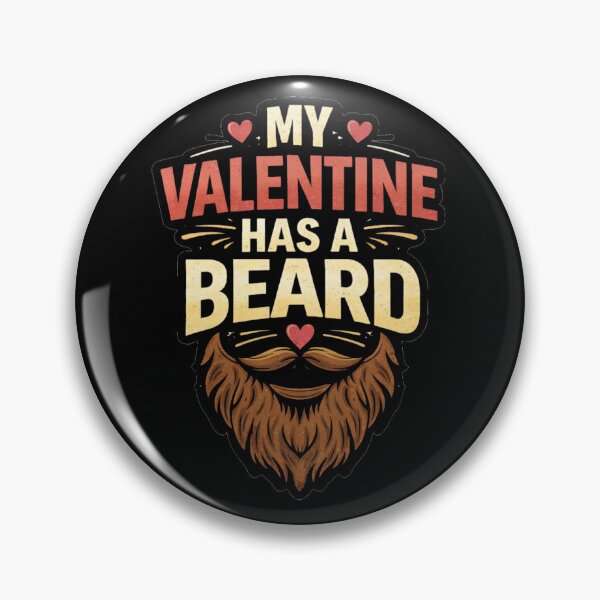 Item preview, My Valentine Has a Beard – Funny Beard Valentine Quote designed and sold by PunchDrop.