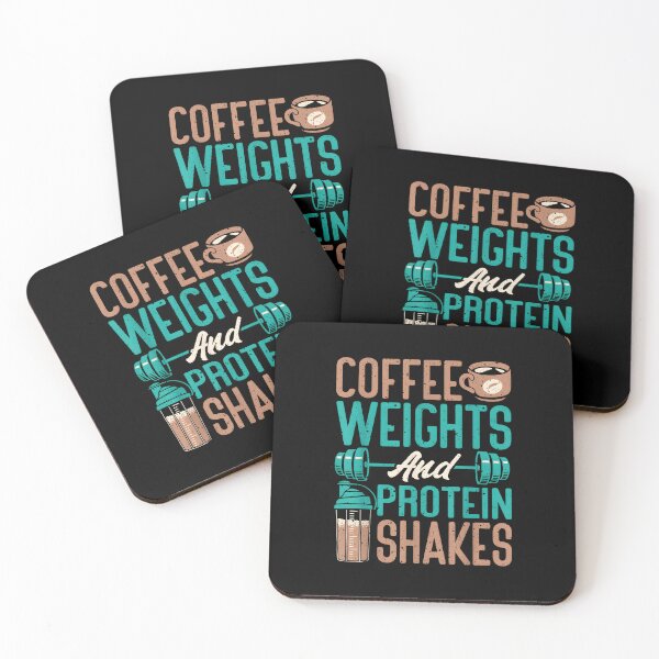 Item preview, Funny Workout Coffee Weights and Protein Shakes Weightlifting Workout designed and sold by CameronTheBro.