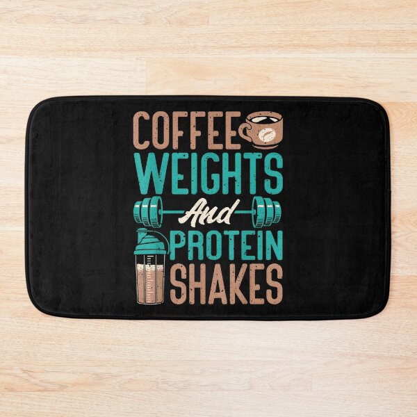 Item preview, Funny Workout Coffee Weights and Protein Shakes Weightlifting Workout designed and sold by CameronTheBro.